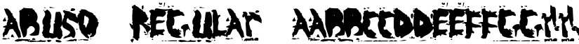 ABUSO Regular font