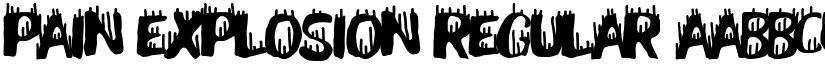 Pain Explosion Regular font