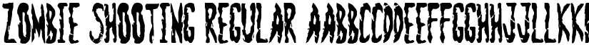 Zombie Shooting Regular font
