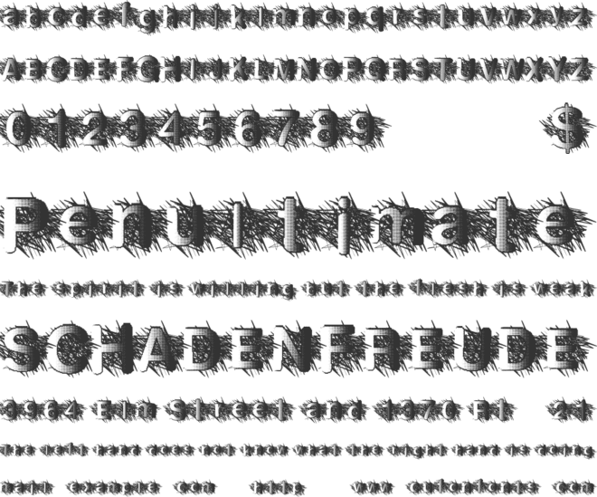 ZombieScratch font preview