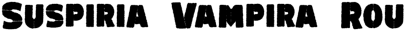 Suspiria Vampira Rough DEMO Regular font