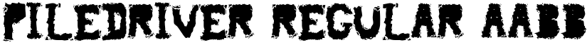piledriver font download