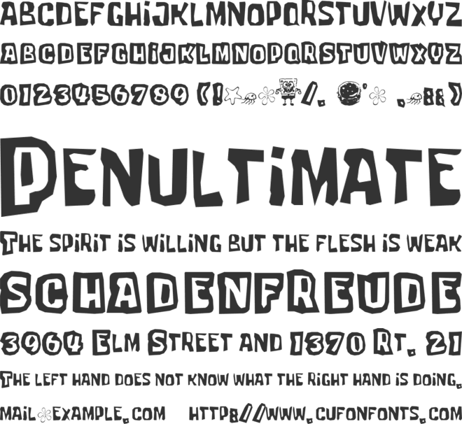 Tartarsauce Erc font preview