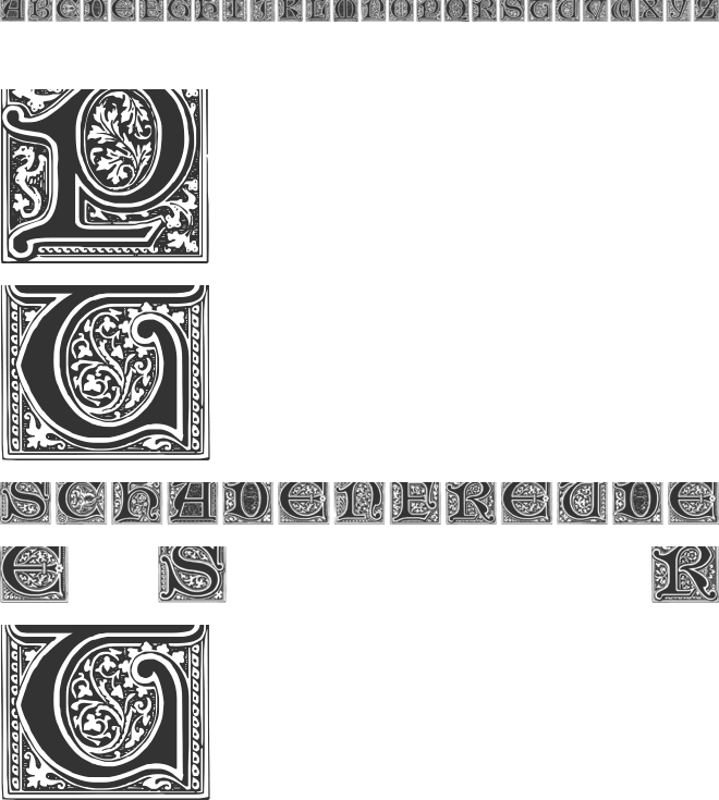 Medieval Victoriana font preview