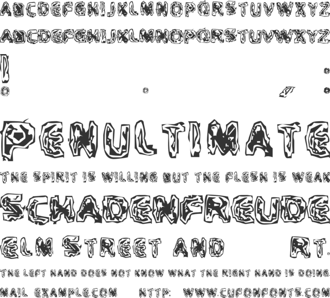 Critical Mass font preview