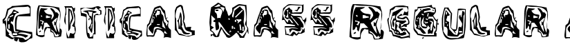 Critical Mass Regular font