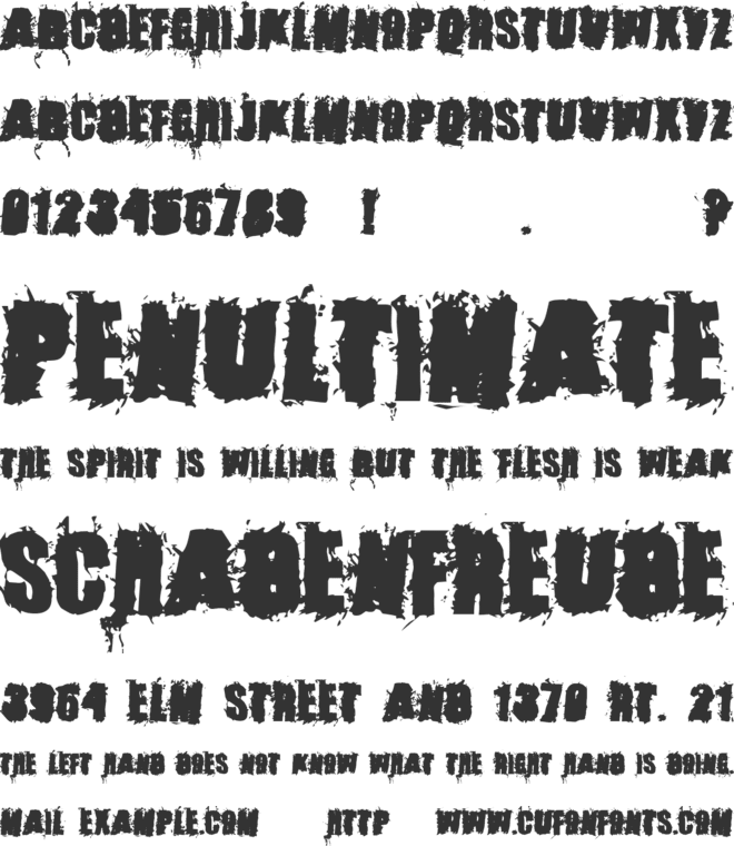 Stone Cold font preview