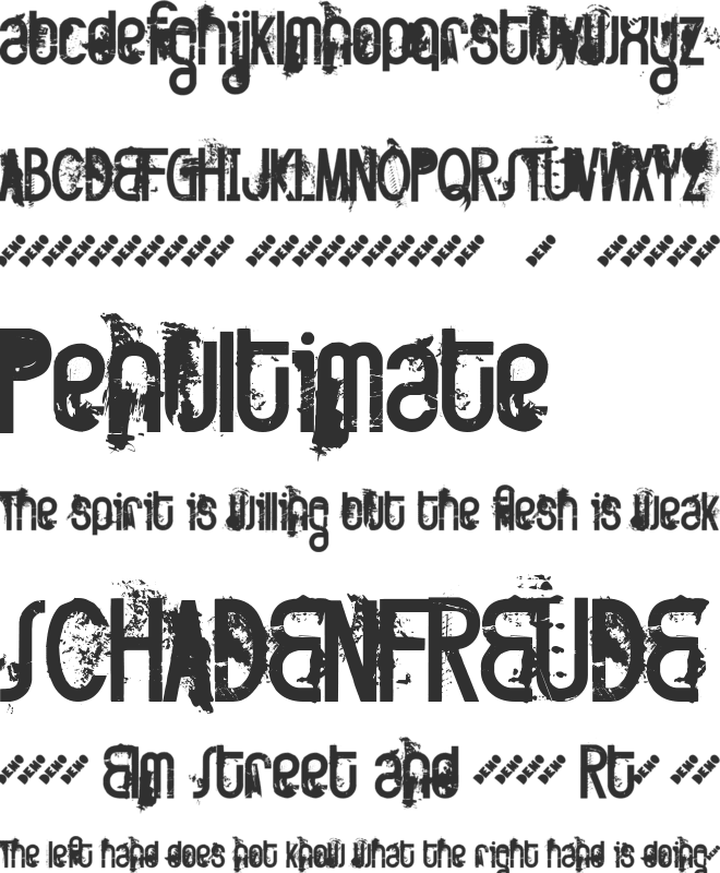 FT Twisted Ontogenesis font preview
