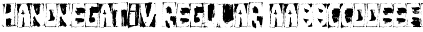 HandNegativ Regular font