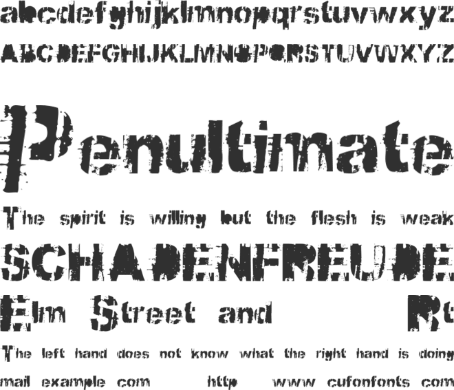 BBQcow font preview