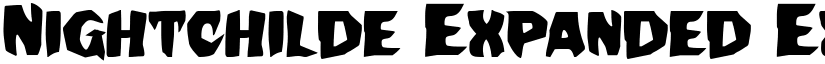 Nightchilde Expanded Expanded font