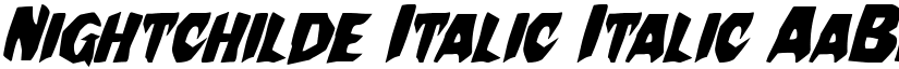 Nightchilde Italic Italic font