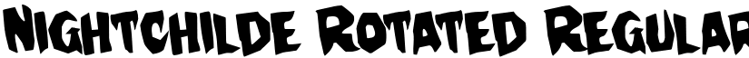 Nightchilde Rotated Regular font