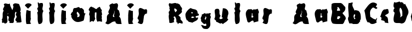 MillionAir Regular font