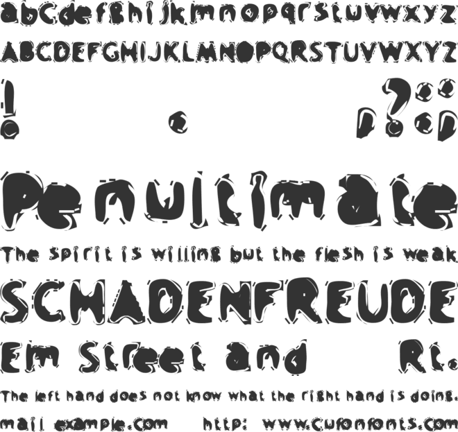 Crap Music font preview