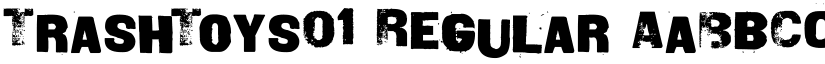 TrashToys01 Regular font