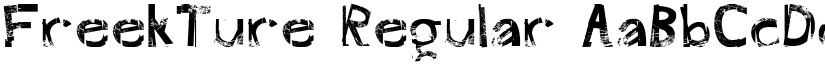 FreekTure Regular font