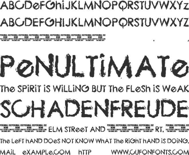 The Biz font preview