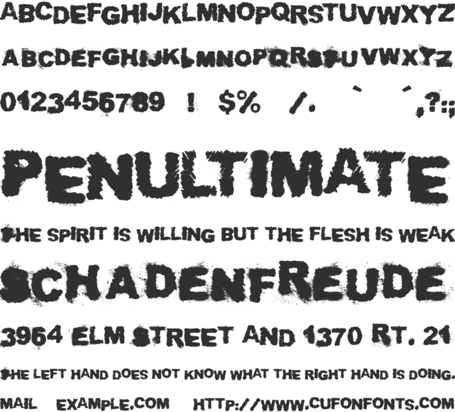 Troll Sketches font preview