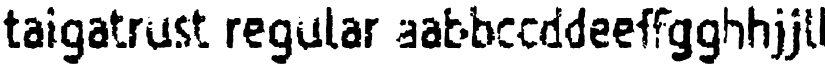 Taigatrust font download