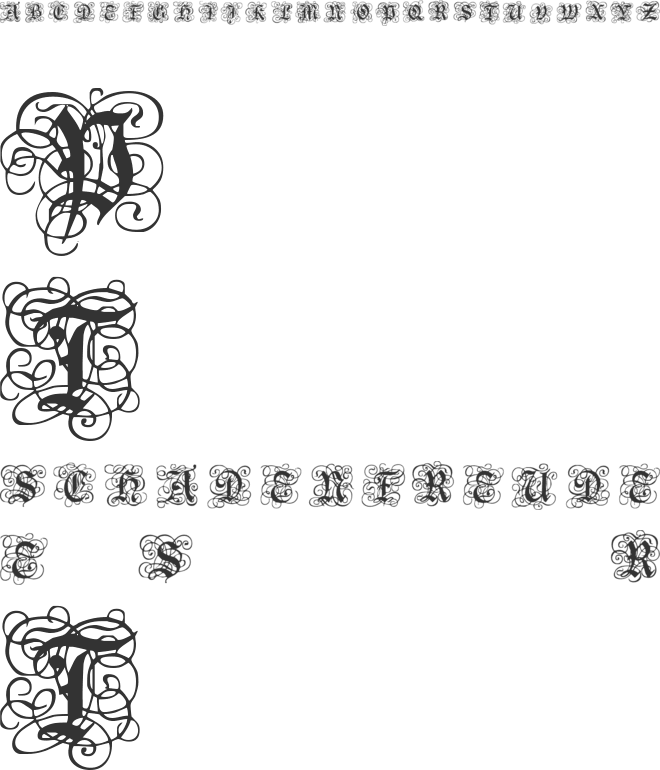 Royal Gothic font preview