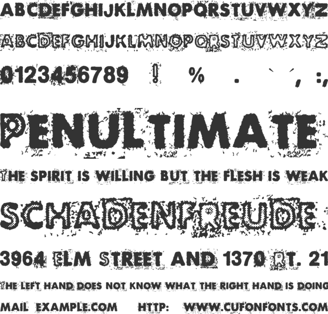 BlackNdot font preview