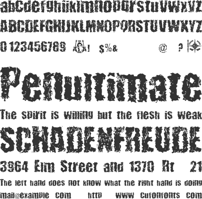 48ver lost font preview