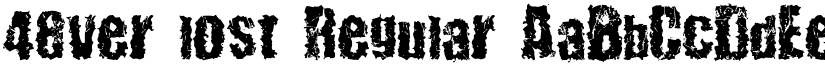 48ver lost Regular font