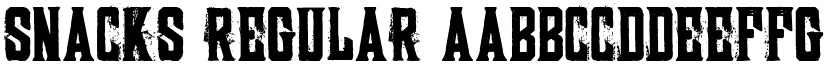 SNACKS Regular font