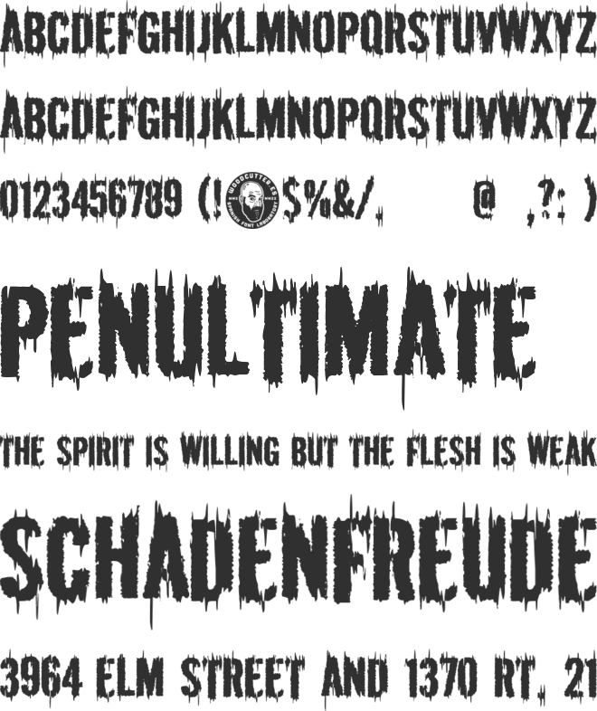 The Black Bible font preview