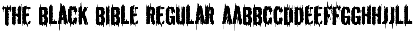 The Black Bible Regular font