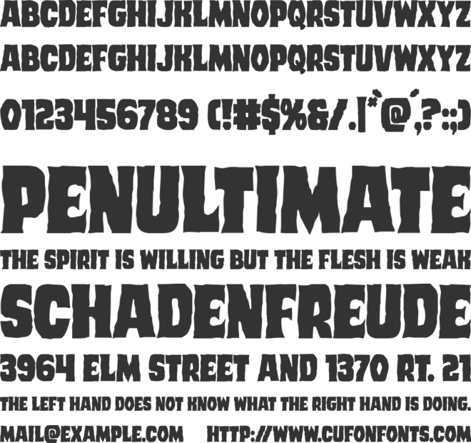 Dusk Demon font preview