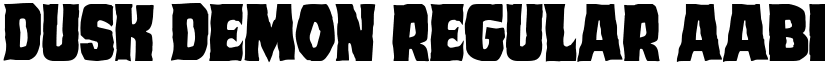 Dusk Demon Regular font