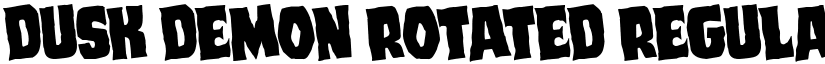 Dusk Demon Rotated Regular font