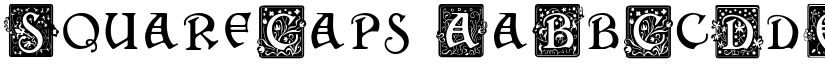 SquareCaps font