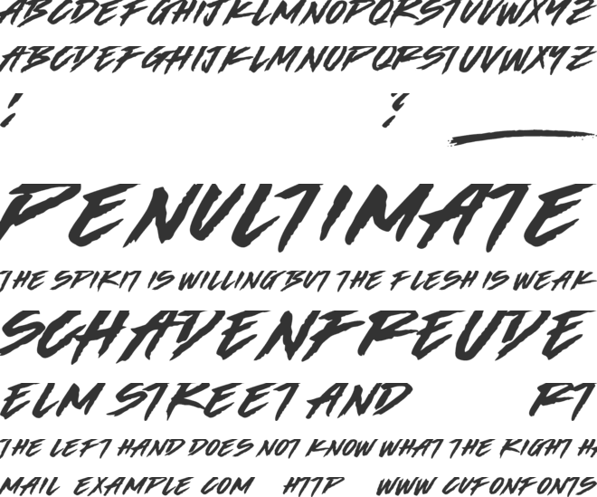 Made by Bears DEMO font preview