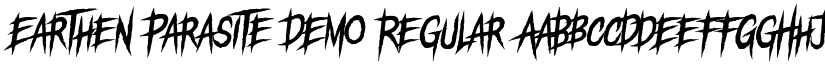 Earthen Parasite DEMO Regular font