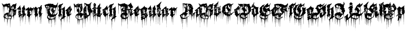 Burn The Witch Regular font