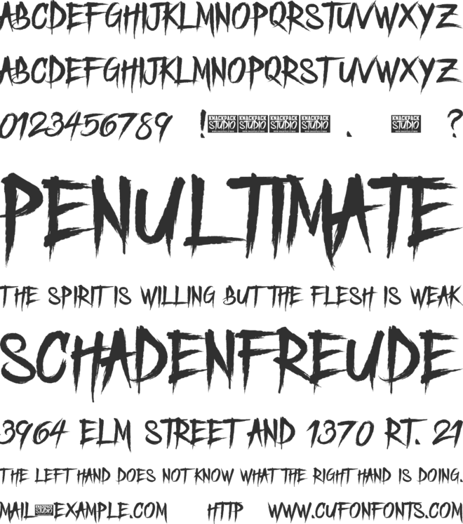 Freedoomed Demo font preview