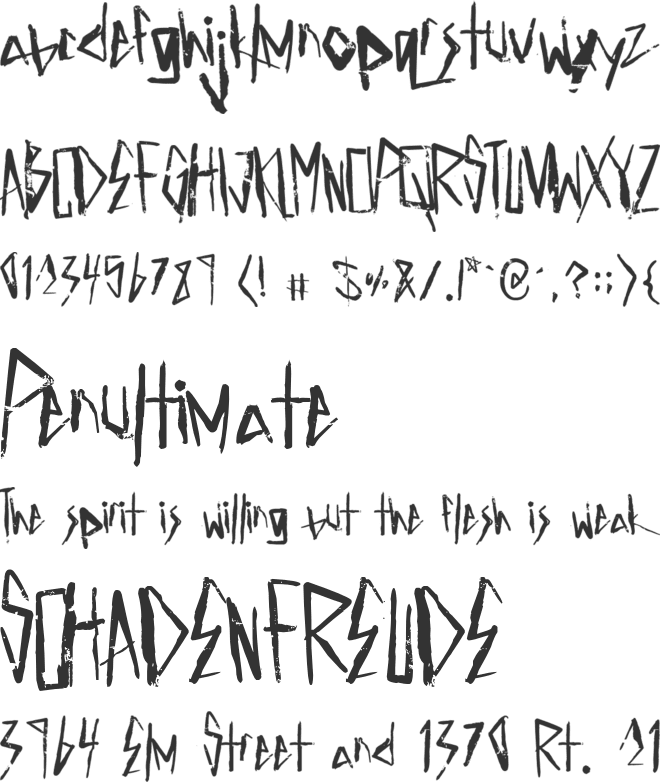 Electric Panda font preview