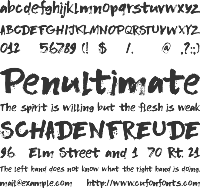 DK Flagellum Dei font preview