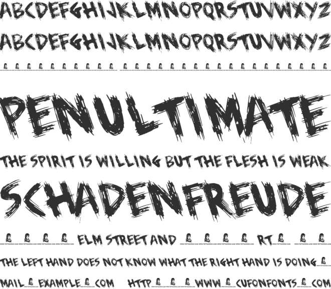 Beware of the Dog font preview