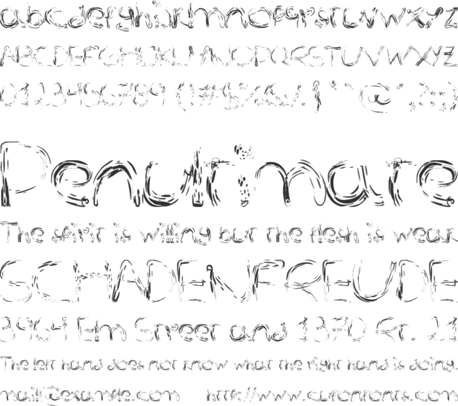 Untimately font preview