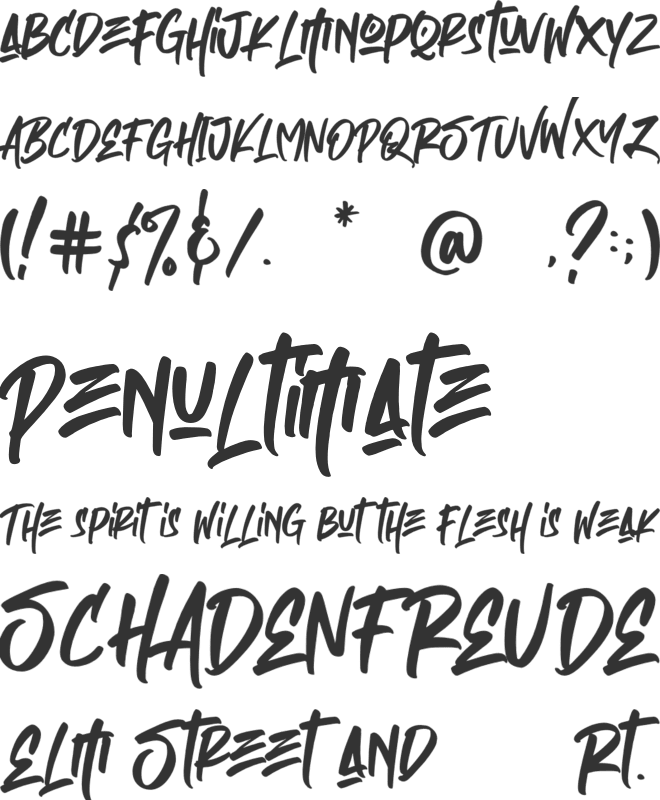 Empires font preview