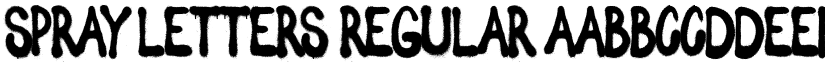 Spray Letters Regular font