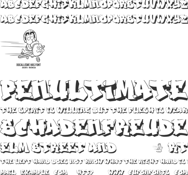 THE JACATRA font preview