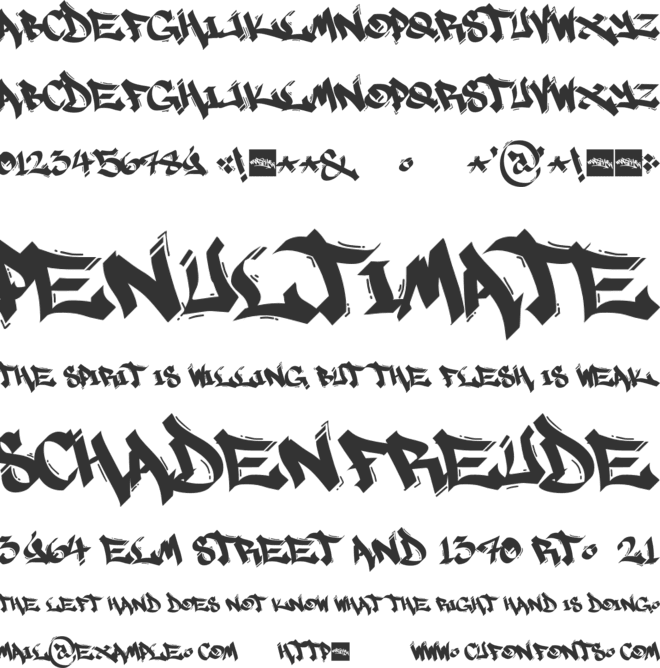 MARSNEVENEKSK font preview