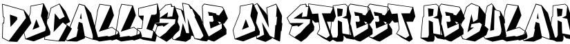 DOCALLISME ON STREET Regular font
