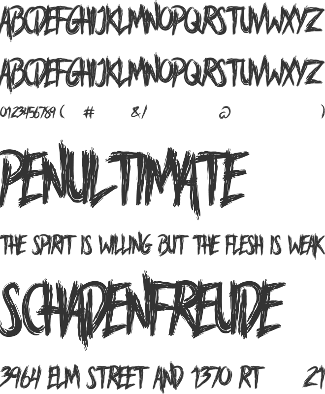 A Voice Liberty font preview