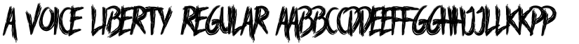 A Voice Liberty Regular font